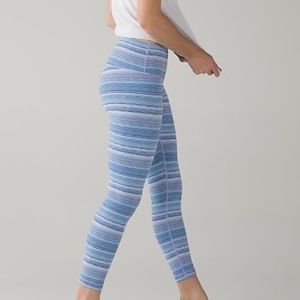 Lululemon Wunder Under Cyber Striped Legging
